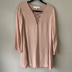 ASTR The Label Dress blush pink size small